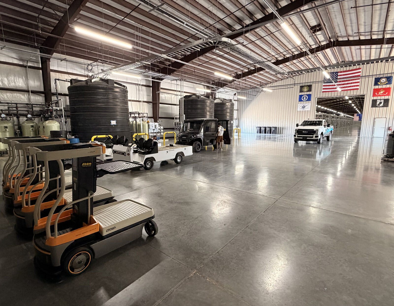 Bitcoin mining facility fleet detailing in Amarillo